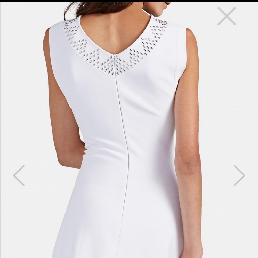 NWT Alaïa White Knit Dress with Studs Sz 38